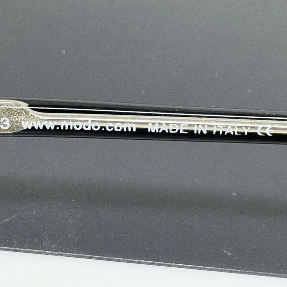 Modo MOD. 433 658 Black Clear Eyeglasses Frames 46-17 143 Italy Designer - Picture 3 of 14